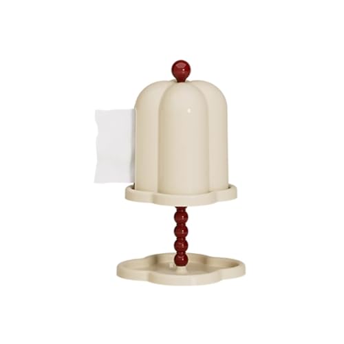 Praktisch Retro-Kunststoff-Taschentuchbox, for Zuhause, Wohnzimmer, Couchtisch, Desktop-Taschentuchbox Organizer(Weiß) von Dh2yjnbf3