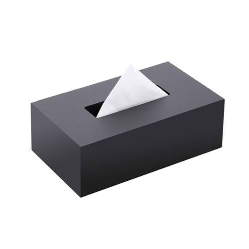 Praktisch Tissue Box Cover Acryl Serviette Gesichtsspender for Home Office Restaurant Tischdekoration Organizer(Schwarz,Klein) von Dh2yjnbf3