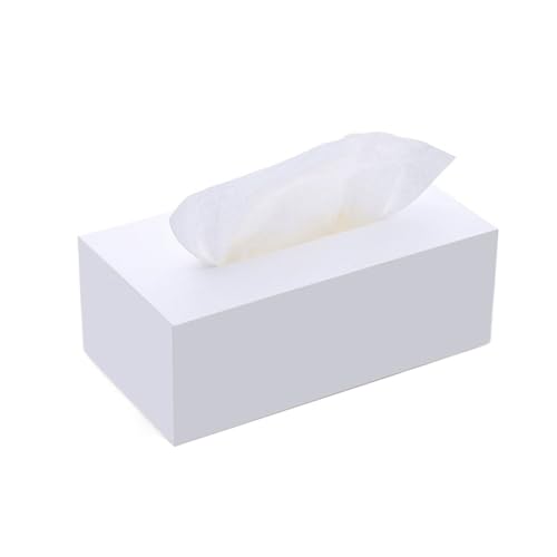 Praktisch Tissue Box Cover Acryl Serviette Gesichtsspender for Home Office Restaurant Tischdekoration Organizer(Weiß,Groß) von Dh2yjnbf3