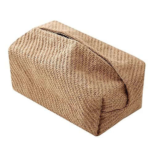 Taschentuchbox Papierhandtuchhalter, einfacher Papierhandtuchhalter aus Baumwolle und Leinen for Badezimmer und Küche Kosmetiktücherbox von Dh2yjnbf3