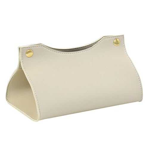 Taschentuchbox Taschentuchbox-Halter, PU-Leder, Organizer, for Zuhause, Couchtisch, Desktop, einfacher Serviettenhalter Kosmetiktücherbox(Beige) von Dh2yjnbf3