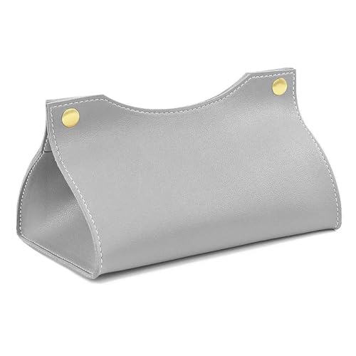 Taschentuchbox Taschentuchbox-Halter, PU-Leder, Organizer, for Zuhause, Couchtisch, Desktop, einfacher Serviettenhalter Kosmetiktücherbox(Grigio) von Dh2yjnbf3