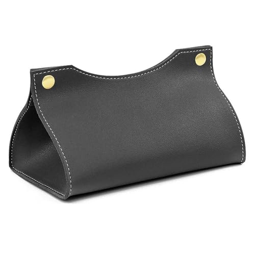 Taschentuchbox Taschentuchbox-Halter, PU-Leder, Organizer, for Zuhause, Couchtisch, Desktop, einfacher Serviettenhalter Kosmetiktücherbox(Schwarz) von Dh2yjnbf3