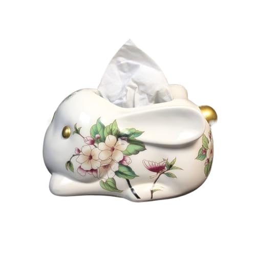 Taschentuchbox Taschentuchbox aus Keramik mit Blumen- und Kaninchenform, dekoratives Ornament for Zuhause und Wohnzimmer Kosmetiktücherbox Taschentuchbox Taschentuchbox aus Keramik mit Blumen- und Kaninchenform, dekoratives Ornament for Zuhause und Wohnzimmer Kosmetiktücherbox von Dh2yjnbf3