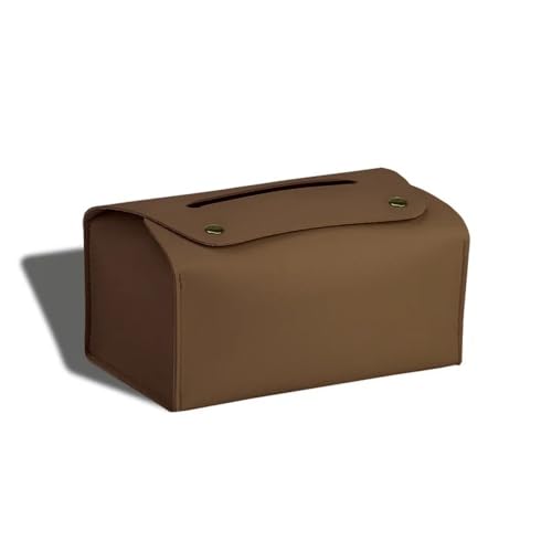 Taschentuchbox Taschentuchbox aus Leder, Schreibtischdekoration for Esszimmer, Wohnzimmer, Küche, Taschentuch-Aufbewahrungsbox Kosmetiktücherbox(Bruin) von Dh2yjnbf3