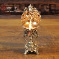 Messing Ganesh Kleine Diya-Golden Finish-Kleine Hängelampe Statue-Best Of Geschenk-Home-Office-Tempel-Dharma Exclusive von DharmaStatues