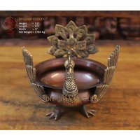 Messing Pfauen-Urli | Kupfer Und Goldenes Finish von DharmaStatues