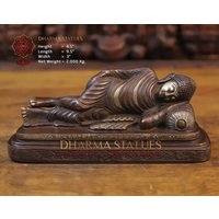Messing Ruhe Buddha in Kupfer & Gold Farbe Zeichen Und Gelassenheit - Dharma Exclusive von DharmaStatues
