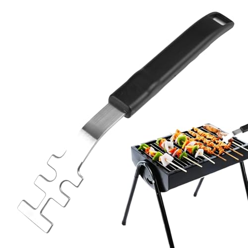 Edelstahlkopf Grillrost-Heber, Grillrostheber 27cm, Grillrost Heber Verlängerter Anti-Verbrühungs-Griff, Hitzebeständiger Grillrostheber für Gusseisen/Edelstahl-Roste, Camping-Grillwerkzeug Edelstahlkopf Grillrost-Heber, Grillrostheber 27cm, Grillrost Heber Verlängerter Anti-Verbrühungs-Griff, Hitzebeständiger Grillrostheber für Gusseisen/Edelstahl-Roste, Camping-Grillwerkzeug von Dhisperares
