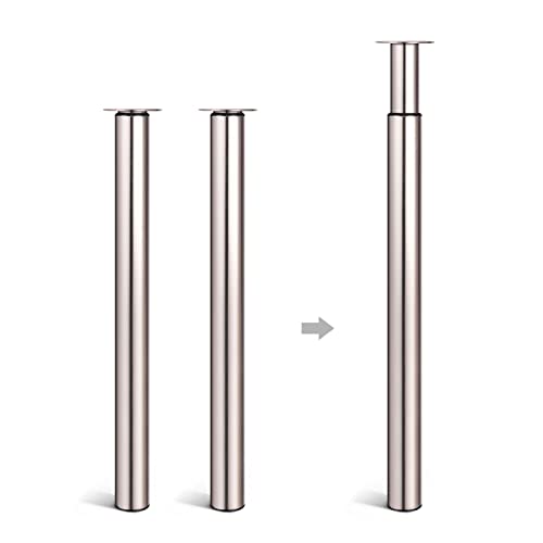 Dhouse Tischbeine 2-Stück Ø 60 mm Tischbeine Höhenverstellbar 710-1100mm Möbelfuß Zylindrisch Metall Tischbeine Geeignet für Frühstückstisch Schreibtisch Arbeitsplatten(Nickeldrahtzeichnung) Dhouse Tischbeine 2-Stück Ø 60 mm Tischbeine Höhenverstellbar 710-1100mm Möbelfuß Zylindrisch Metall Tischbeine Geeignet für Frühstückstisch Schreibtisch Arbeitsplatten(Nickeldrahtzeichnung) von Dhouse