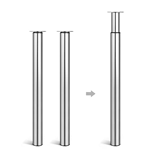 Dhouse Tischbeine 2 Stück Ø 60 mm Tischbeine Höhenverstellbar 710-1100mm Höhenverstellbare Möbelfuß Zylindrisch Metall Tischbeine Geeignet für Frühstückstisch Schreibtisch Arbeitsplatten(Chrom) Dhouse Tischbeine 2 Stück Ø 60 mm Tischbeine Höhenverstellbar 710-1100mm Höhenverstellbare Möbelfuß Zylindrisch Metall Tischbeine Geeignet für Frühstückstisch Schreibtisch Arbeitsplatten(Chrom) von Dhouse