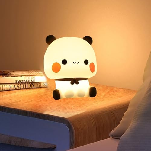 Dhqkqg budu dudu Nachtlicht, süßes Panda-Nachtlicht, LED Kinder Panda Nachtlampe, Cute budu dudu Touch-Steuerung Silikon Nacht Licht Baby, 3 Modi Dimmbare Nachtlampe für Kinder, Mädchen, Jungen (Dudu) von Dhqkqg