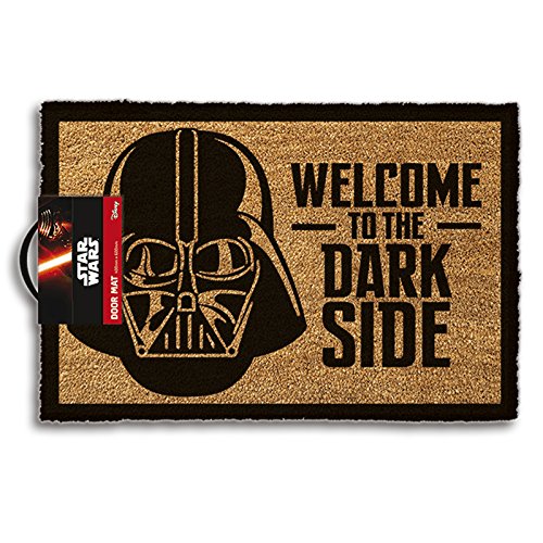 Di-Nesh (337) Star Wars Fußmatte -Welcome to The Dark Side- Darth Vader Kokos Fußabtreter Türmatte von Di-Nesh