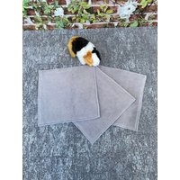Dibi's Pipipad 3-Set Urindichte Pipipads Für Kuschelsäcke Meerschweinchen Ca 28 X28 cm -Hellgrau von DiBisPipiPad