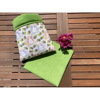 Kuschelsack Inkl. Pipipad Meerschweinchen Guinea Pig -Brombeeren/Apfelgrün von DiBisPipiPad