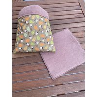 Kuschelsack Inkl. Pipipad Meerschweinchen Guinea Pig -Eichenblatt/Hellbraun von DiBisPipiPad