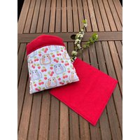 Kuschelsack Inkl. Pipipad Meerschweinchen Guinea Pig -Kirschen/Rot Kuschelsack Inkl. Pipipad Meerschweinchen Guinea Pig -Kirschen/Rot von DiBisPipiPad