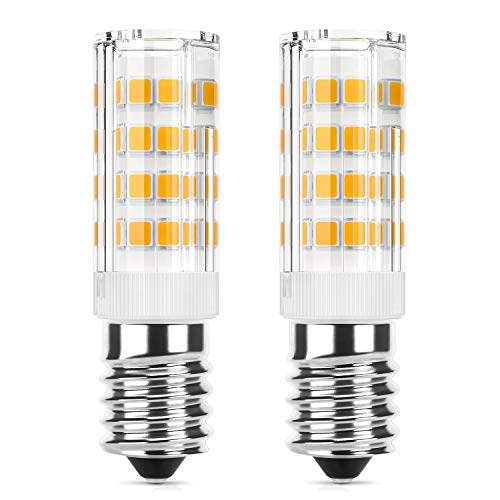 DiCUNO E14 LED Warmweiß 3000K, 3W LED Lampe für Dunstabzugshaube, Ersetzt 40W Halogen, Kühlschranklampe 410lm, Maiskolben Birne für Schreibtischlampen/Wandlampen, CRI85, Nicht dimmbar, 2er Pack von DiCUNO