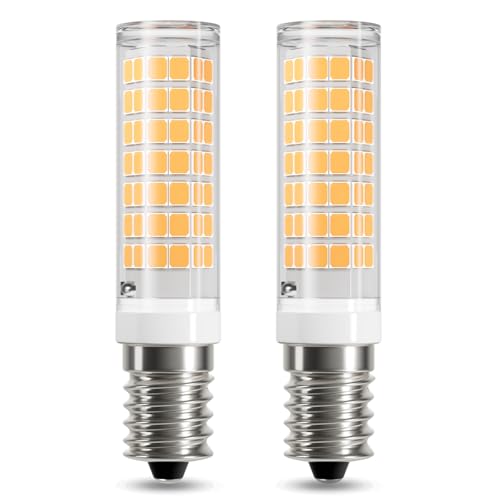 DiCUNO E14 LED Kühlschranklampe 4W ersetzt 50W Halogen, 550LM, warmweiß 3000K, Maiskolben Design, Keramik, nicht dimmbar, ideal für Kühlschrank/Nähmaschine/Dunstabzugshaube, 2er-Pack von DiCUNO