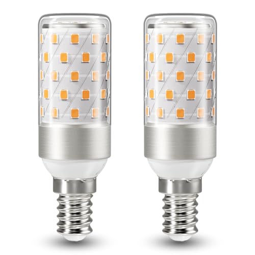DiCUNO E14 LED Mais Glühbirne 8W, 2700K Warmweiß, entspricht zu 100W Glühbirne, 1000LM LED Maiskolben E14, CRI 85, nicht Dimmbar, kleine Edison Schraube für Kronleuchter, Designerlampe, 2er Set von DiCUNO