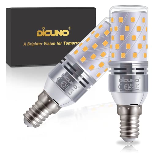 DiCUNO E14 LED Mais Glühbirne 8W, 4000K Neutralweiß, entspricht zu 100W Glühbirne, 1000LM LED Maiskolben E14, CRI 85, nicht Dimmbar, kleine Edison Schraube für Kronleuchter, Designerlampe, 2er Set von DiCUNO