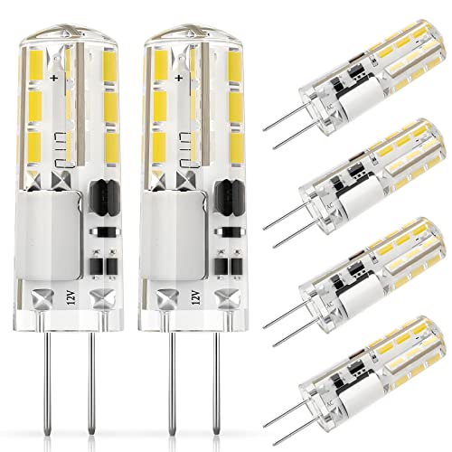 DiCUNO G4 LED Kaltweiß Birnen, 12V 1,2W ersetzt 10W Halogenlampe, 6000K, 120lm Energiesparlampe, G4 mini LED Leuchtmittel, Flimmerfrei, Nicht dimmbar, 6er Pack DiCUNO G4 LED Kaltweiß Birnen, 12V 1,2W ersetzt 10W Halogenlampe, 6000K, 120lm Energiesparlampe, G4 mini LED Leuchtmittel, Flimmerfrei, Nicht dimmbar, 6er Pack von DiCUNO