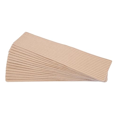 DiLiBee 15x Antirutsch Stufenmatten Teppich Treppe Tritte Indoor Anti-Rutsch Treppen Treppenstufen Stufenteppich Innenbereich für Holzstufen Teppich Rechteckig gestreift (Beige) von DiLiBee