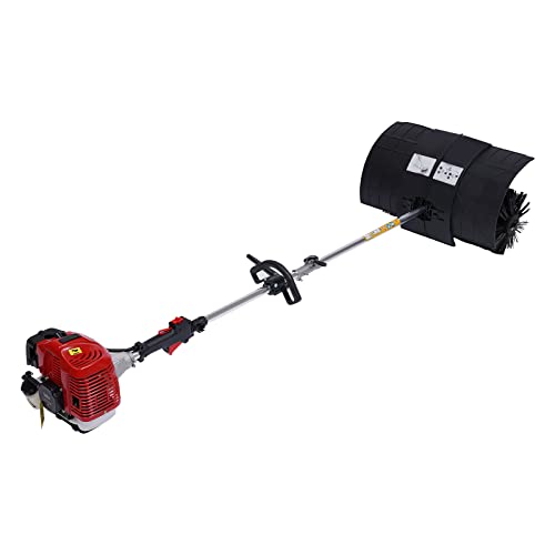 DiLiBee 52CC Benzin Motorbesen, 2,3 PS 2-Takt Rasen Boulevard Auffahrt Kehrmaschine, Garten Besen, Schneefräse, Sweeper 1700W 2.3HP von DiLiBee