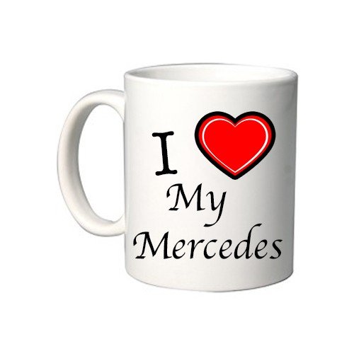 DìMò ART Personalisierte Tasse I Love Heart My Mercedes Mug Gift I Love von DìMò ART
