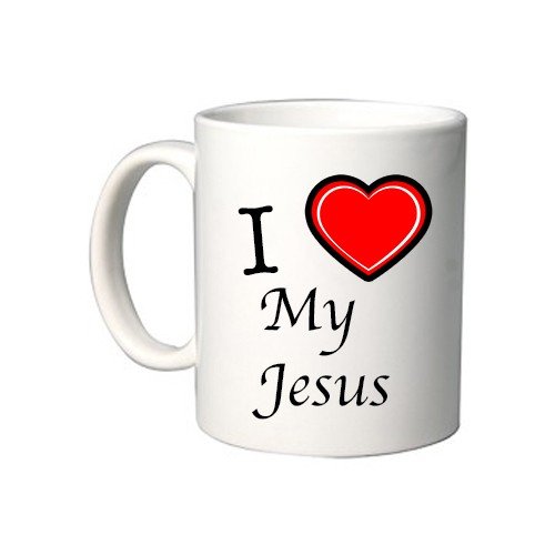 Personalisierte Tasse I Love Heart Jesus Mug Geschenk I Love Jesu von DìMò ART