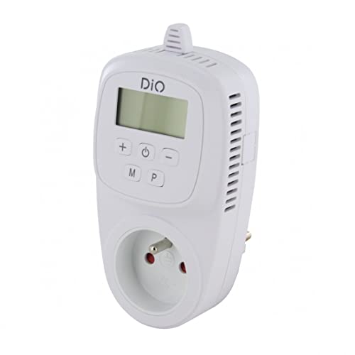 DiO Connected Home 54320 Thermostat Plug mit Display – FR Stecker, weiß von DiO Connected home