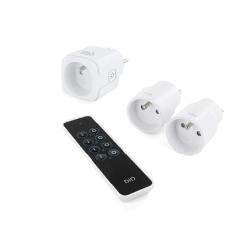 Hausautomationsset 2 x Nano 433 MHz + 1 x WiFi Steckdose + Fernbedienung - DiO von DiO Connected home