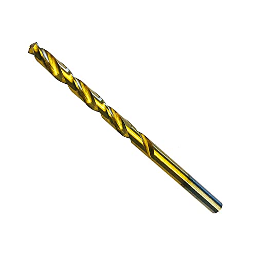 HSS-TiN Metall-Spiralbohrer DIN 338 9,5mm geschliffen (Titannitriert, für Metal und Edelstahl, Profiqualität, lange Lebensdauer) von DiVo