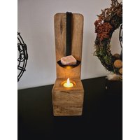 Duftlampe Teakholz Mit Kelle Für Duftsteine Duftöle Teelichthalter Dekoration Upcycling Deko Raumduft von DiWaUpcycling