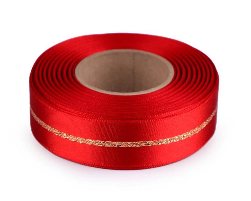 Diademita Christbaumschmuck Atlasband mit Lurex beidseitig Breite 25 mm Weihnachten von Diademita