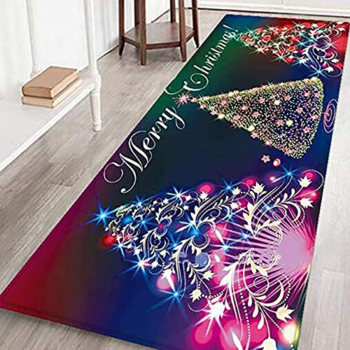 Weihnachten Home rutschfeste Tür Fußmatten Hall Teppiche Küche Decor Badematte Badteppiche Rutschfester Badvorleger rutschfest Matte Fussmatte Schmutzfangmatte Weihnachtsdeko (40x60cm, Stil A) von Diadia_Home