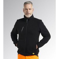 Arbeitsjacke aus Fleece mit Reißverschluss SWEAT PILE FZ - Schwarz XXL von Diadora