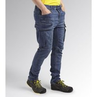 Elastischer Arbeitshose STONE CARGO LIGHT - Blau/Grün 2XL/3XL - FR (50) - US (38) von Diadora