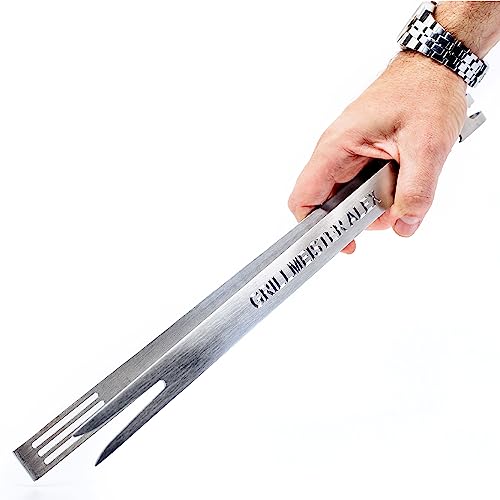 Grillzange mit Gravur - Grillbesteck Edelstahl rostfrei - Vorderseite der BBQ Zange mit persönlichen Text, Namen oder Spruch gravieren lassen Grillzange mit Gravur - Grillbesteck Edelstahl rostfrei - Vorderseite der BBQ Zange mit persönlichen Text, Namen oder Spruch gravieren lassen von Diamandi