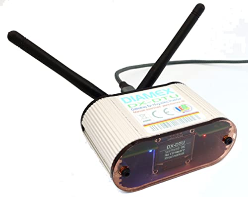 DX-DTU Gateway für Hoymiles Wechelrichter HM-Serie im ALU Gehäuse mit Antennen von Diamex