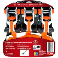Spanngurte mit T-Griff + Alu-Ratsche 2er-Set und 3er-Set Spanngurte mit T-Griff + Alu-Ratsche 2er-Set und 3er-Set von Diamond Car