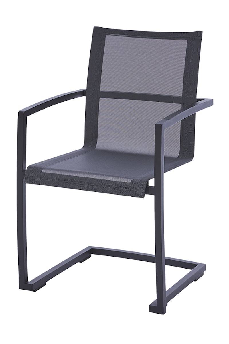 Diamond Garden Swingstuhl VALENCIA, Edelstahl Dunkelgrau / Sunproof Sling Schwarz/Silber, Alu-Armlehnen Diamond Garden Swingstuhl VALENCIA, Edelstahl Dunkelgrau / Sunproof Sling Schwarz/Silber, Alu-Armlehnen von Diamond Garden