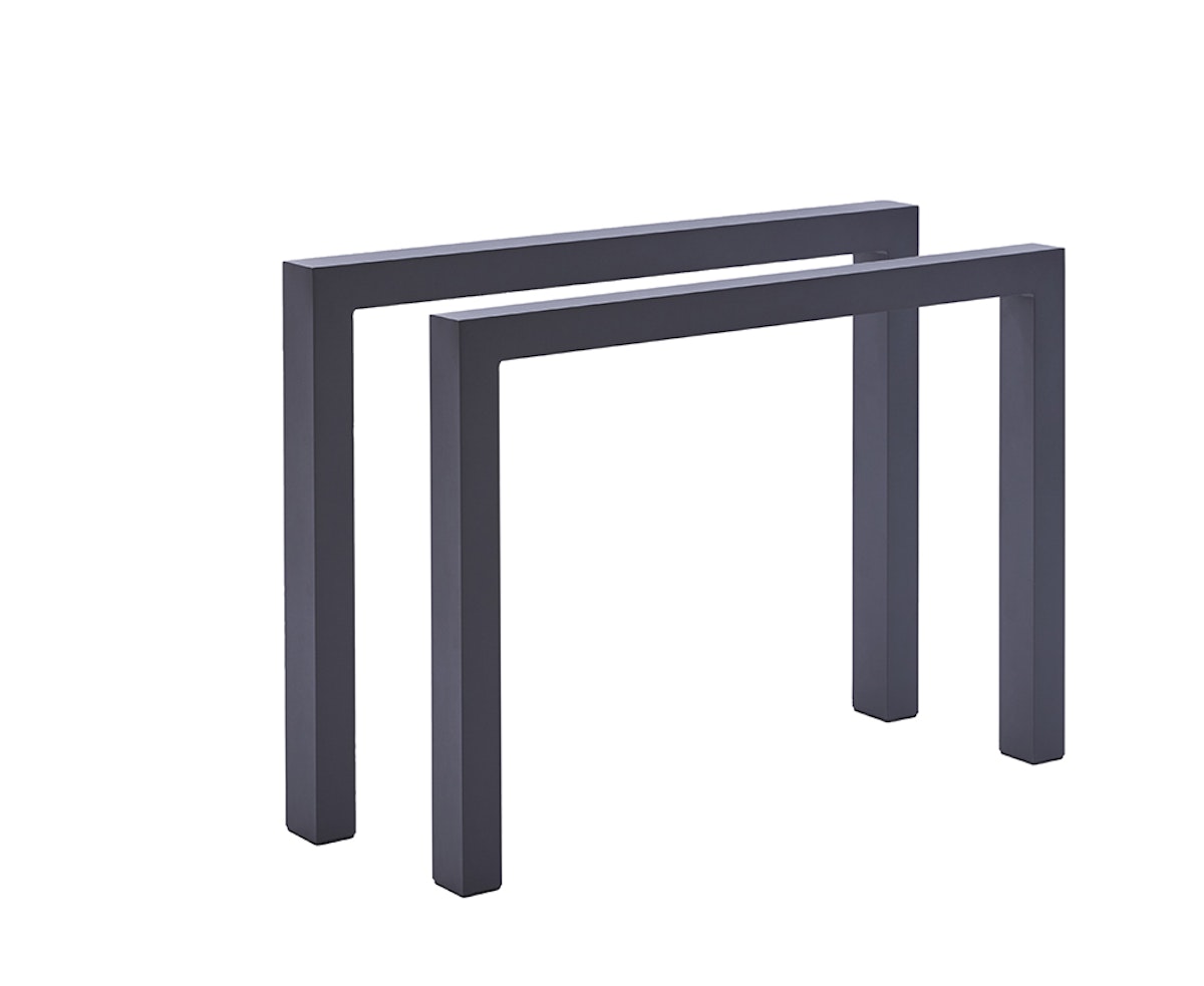 Diamond Garden Tischbeine PALERMO, Aluminium Dunkelgrau von Diamond Garden