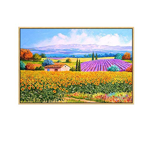 DIY 5d Diamant malerei Kits, 5D Diamond Painting Familie Bohren voll kristall Strass Stickerei kreuzstich Kunst Handwerk Hause wanddekoration Sonnenblumenfeld 40x80cm von Diamond painting China