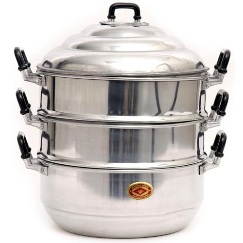 Diamond Aluminium Steam Cooker 26 cm. Dampfkocher von Diamond