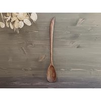 Langer Kochlöffel Handgeschnitzt Aus Walnussholz Handgefertigter Servierlöffel Küchenhelfer Holz Zum Mixen Umrühren & Servieren von DiamondWoodMax