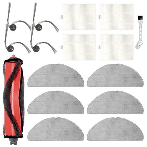 DianSung Ersatz-Zubehör-Set für Roborock Q7 M5, Q7 M5+, Q7 L5,Q7 L5+ Roboter-Staubsaugerteile, 1 Hauptbürste, 4 Seitenbürste, 4 Hepa-Filter, 6 Wischtuch DianSung Ersatz-Zubehör-Set für Roborock Q7 M5, Q7 M5+, Q7 L5,Q7 L5+ Roboter-Staubsaugerteile, 1 Hauptbürste, 4 Seitenbürste, 4 Hepa-Filter, 6 Wischtuch von DianSung