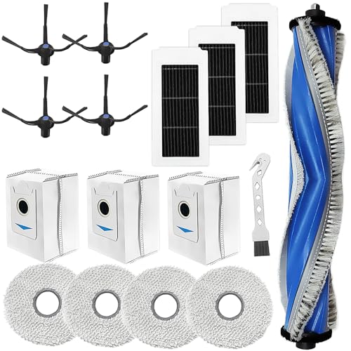 DianSung Zubehör Set für ECOVACS DEEBOT X5 Omni / X5 Pro Staubsauger Ersatzteil, Hauptbürste,4 Wischtücher,3 Staubbeutel,4 Seitenbürsten,3 Filter +Bürste DianSung Zubehör Set für ECOVACS DEEBOT X5 Omni / X5 Pro Staubsauger Ersatzteil, Hauptbürste,4 Wischtücher,3 Staubbeutel,4 Seitenbürsten,3 Filter +Bürste von DianSung