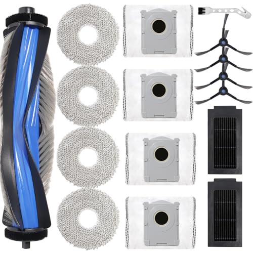 DianSung Zubehör Set für Ecovacs Debot T50 Pro Omni / T50 Omni Staubsauger Ersatzteil, 1 Hauptbürste,4 Wischtücher,4 Staubbeutel,4 Seitenbürsten,2 Filter DianSung Zubehör Set für Ecovacs Debot T50 Pro Omni / T50 Omni Staubsauger Ersatzteil, 1 Hauptbürste,4 Wischtücher,4 Staubbeutel,4 Seitenbürsten,2 Filter von DianSung