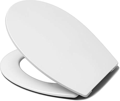 DIANA Toilettensitz, Weiß, Edelstahl Scharniere, ohne Softclose DIANA Toilettensitz, Weiß, Edelstahl Scharniere, ohne Softclose von DIANA